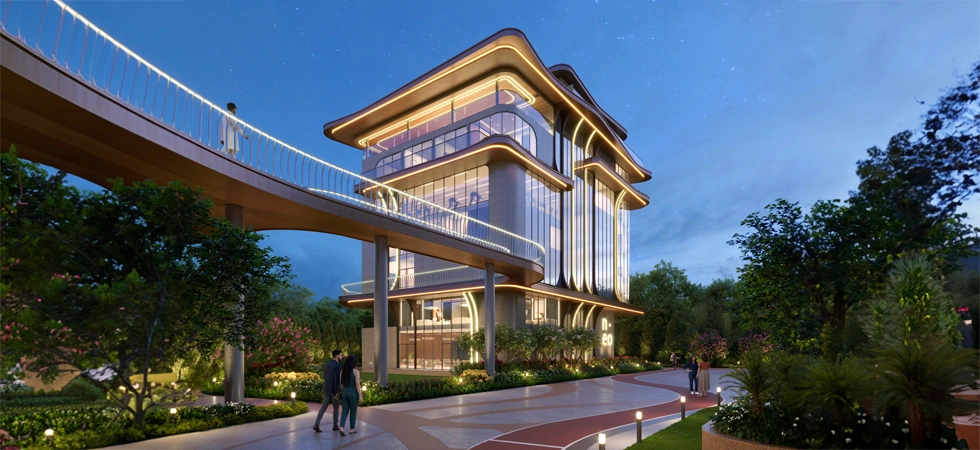 Club Neo skyway elevated walkway view