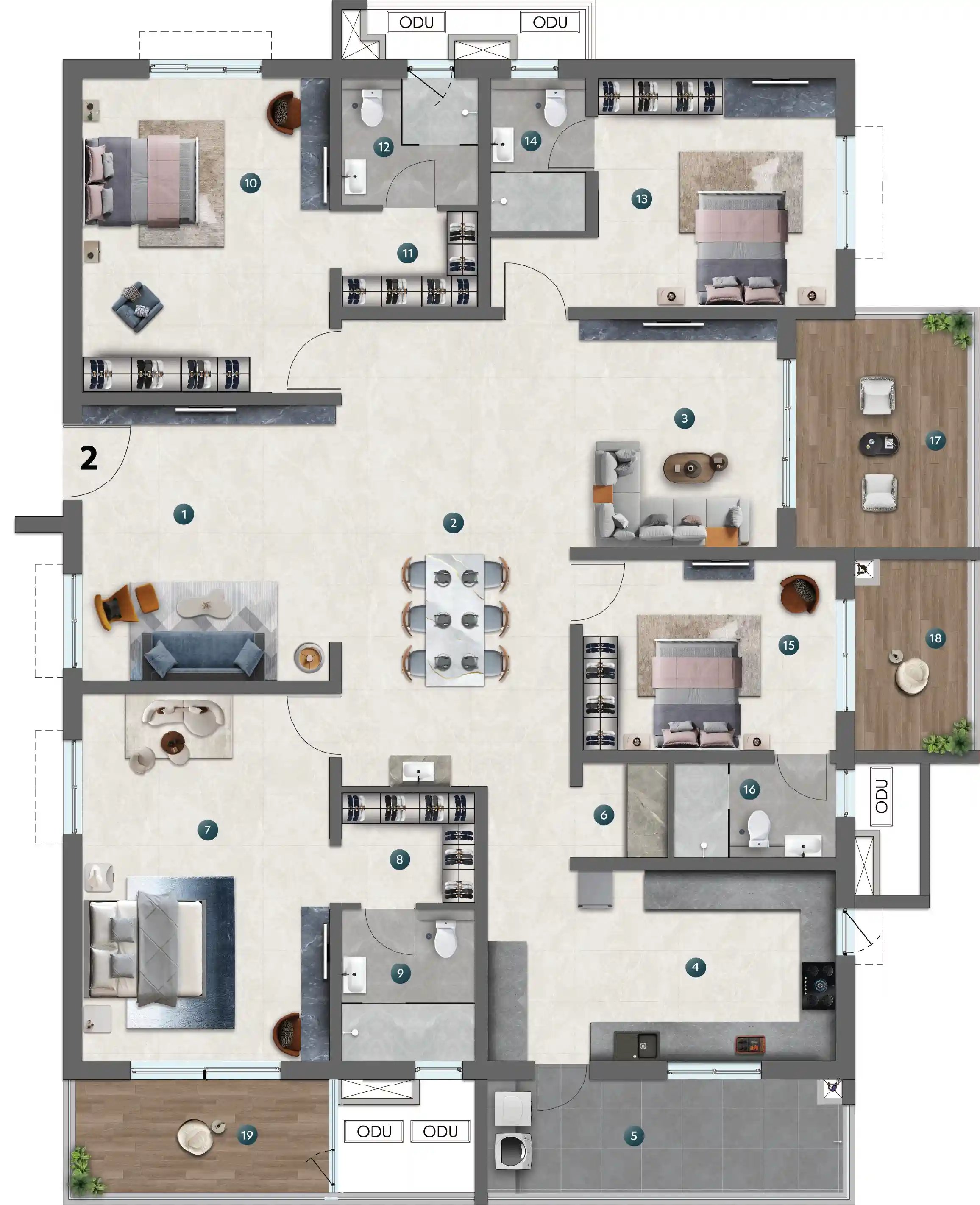 Unit-2_Tower-B_NEO Floorplan Viewer