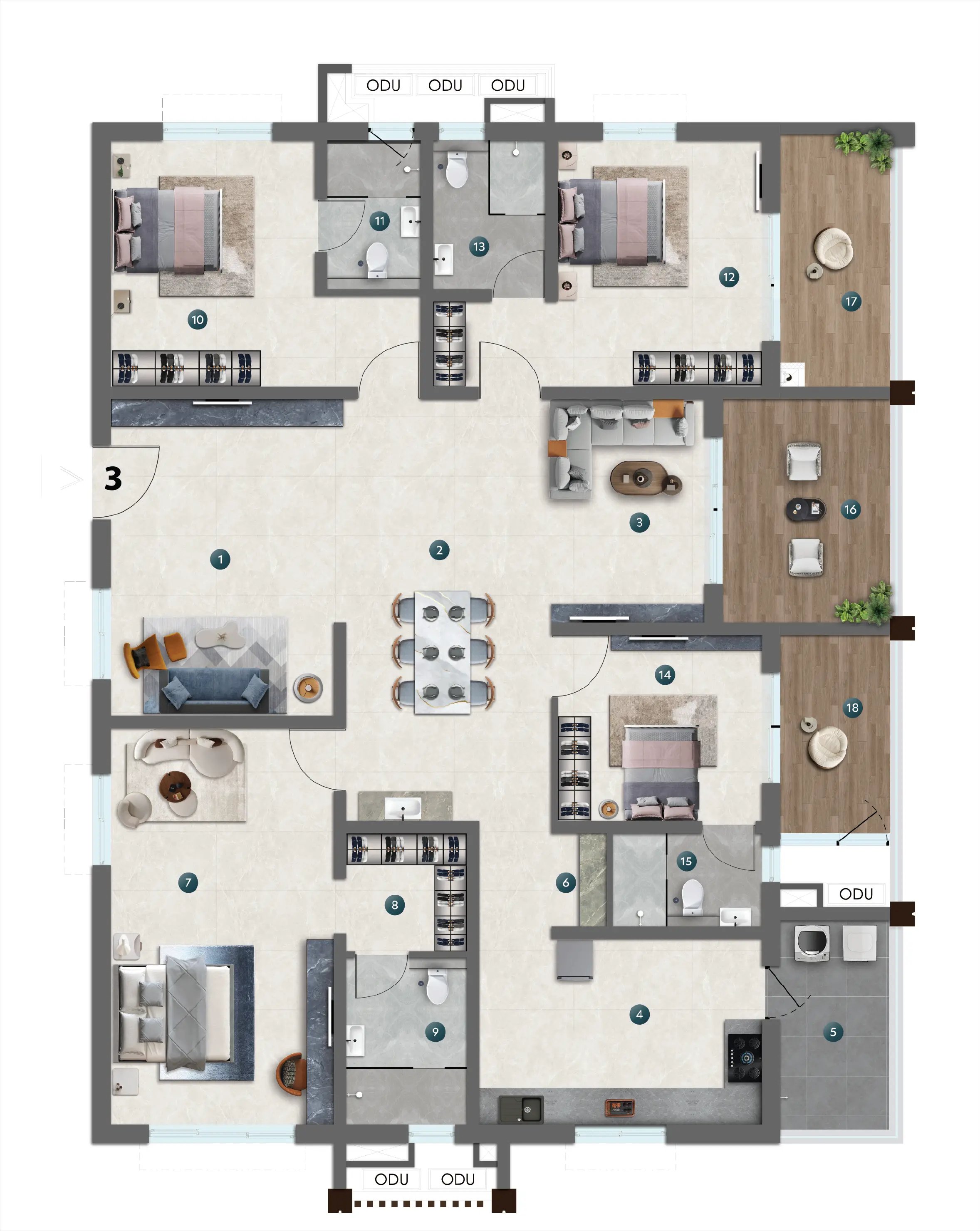 Unit 3 Floor Plan
