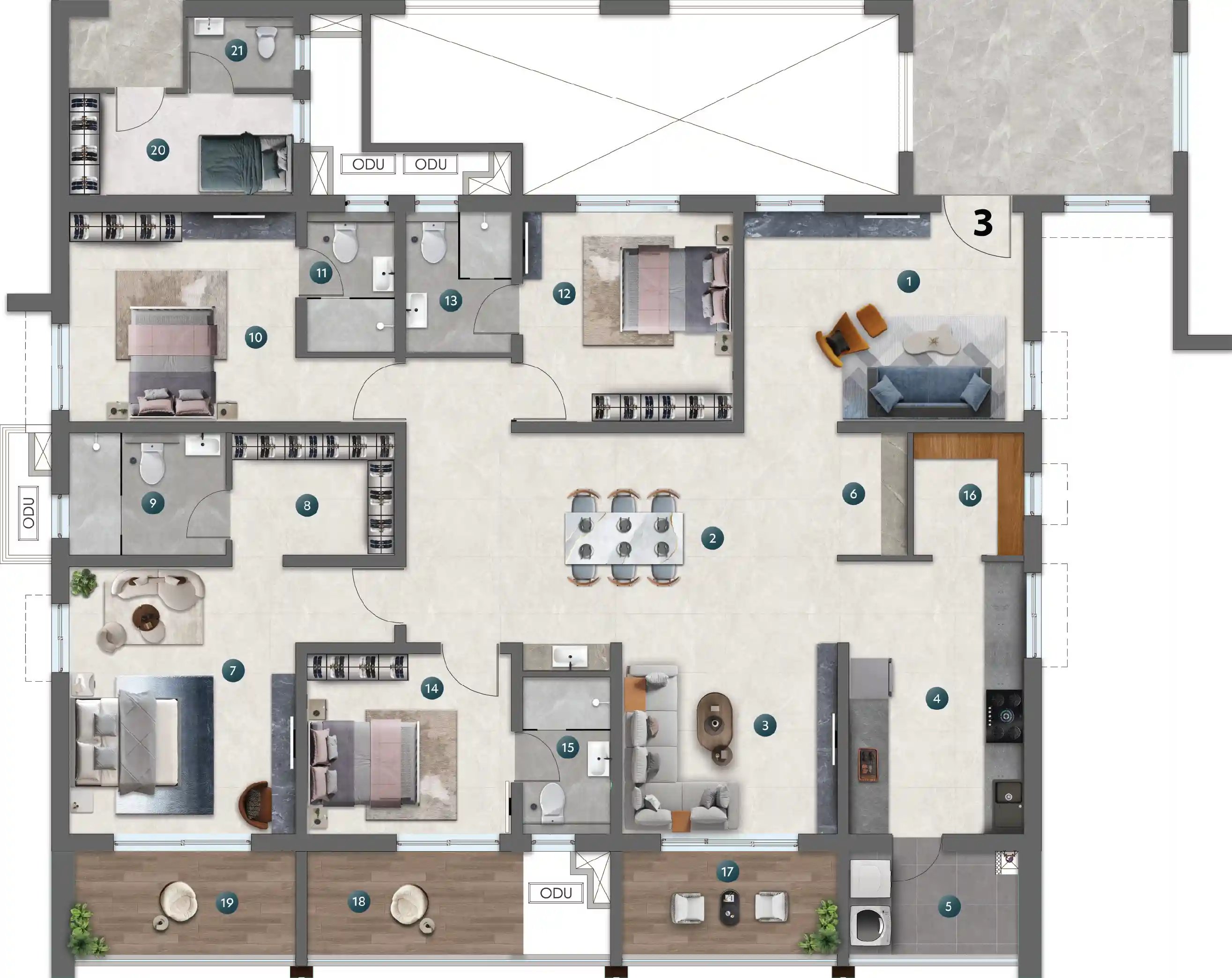 Unit-3_Tower-B_NEO Floorplan Viewer