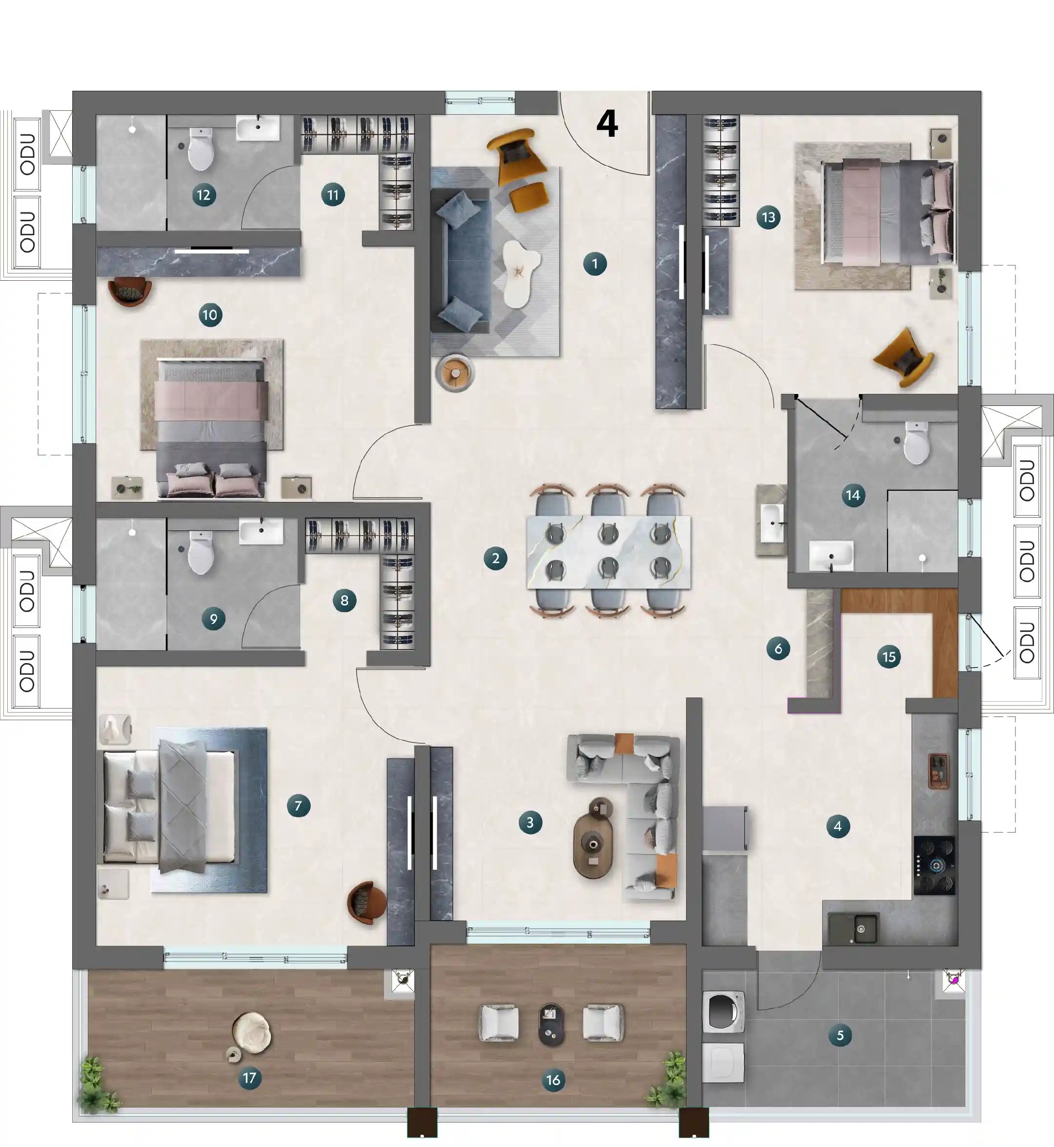 Unit 4 Floor Plan