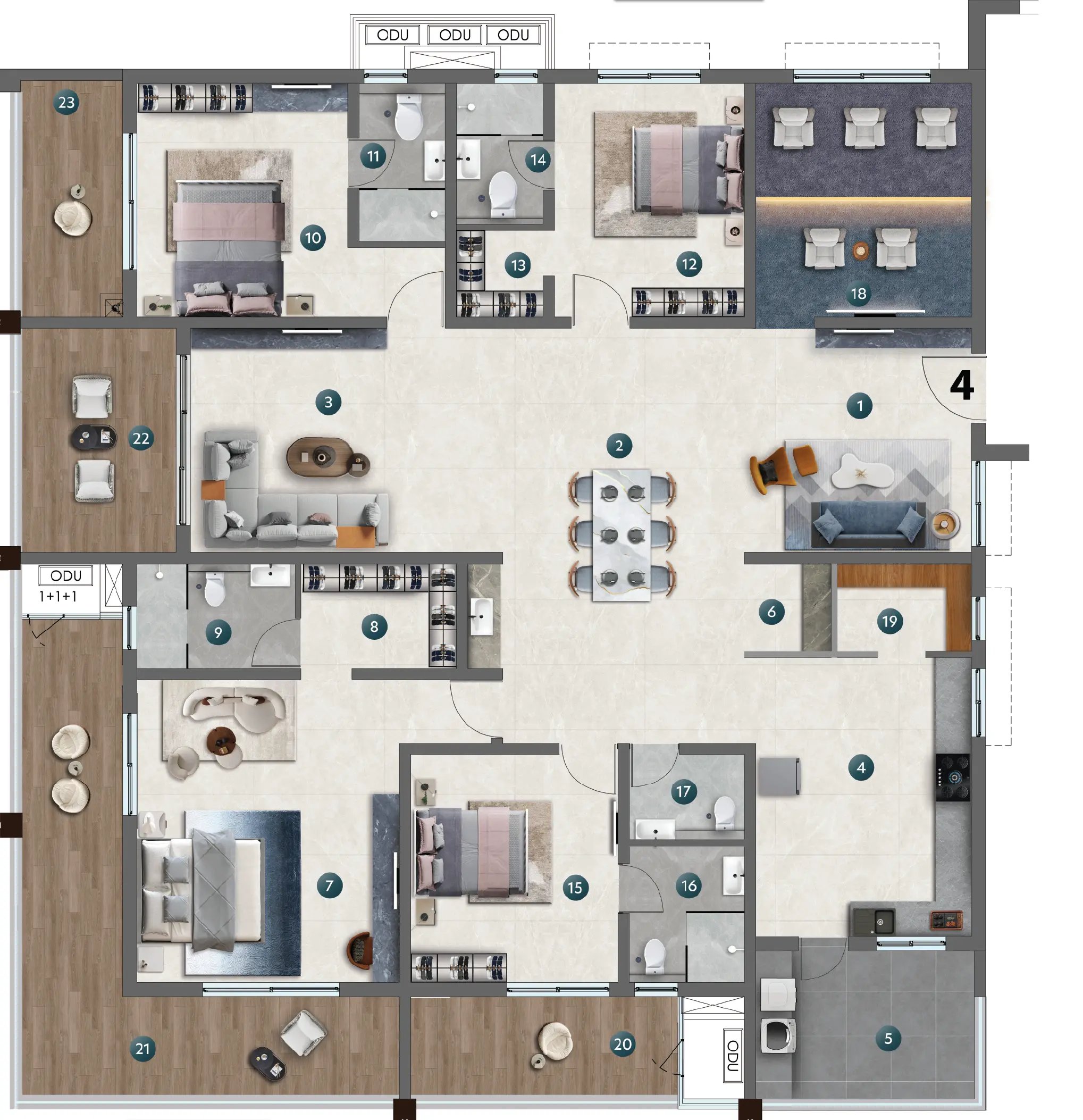 Unit-4_Tower-B_NEO Floorplan Viewer