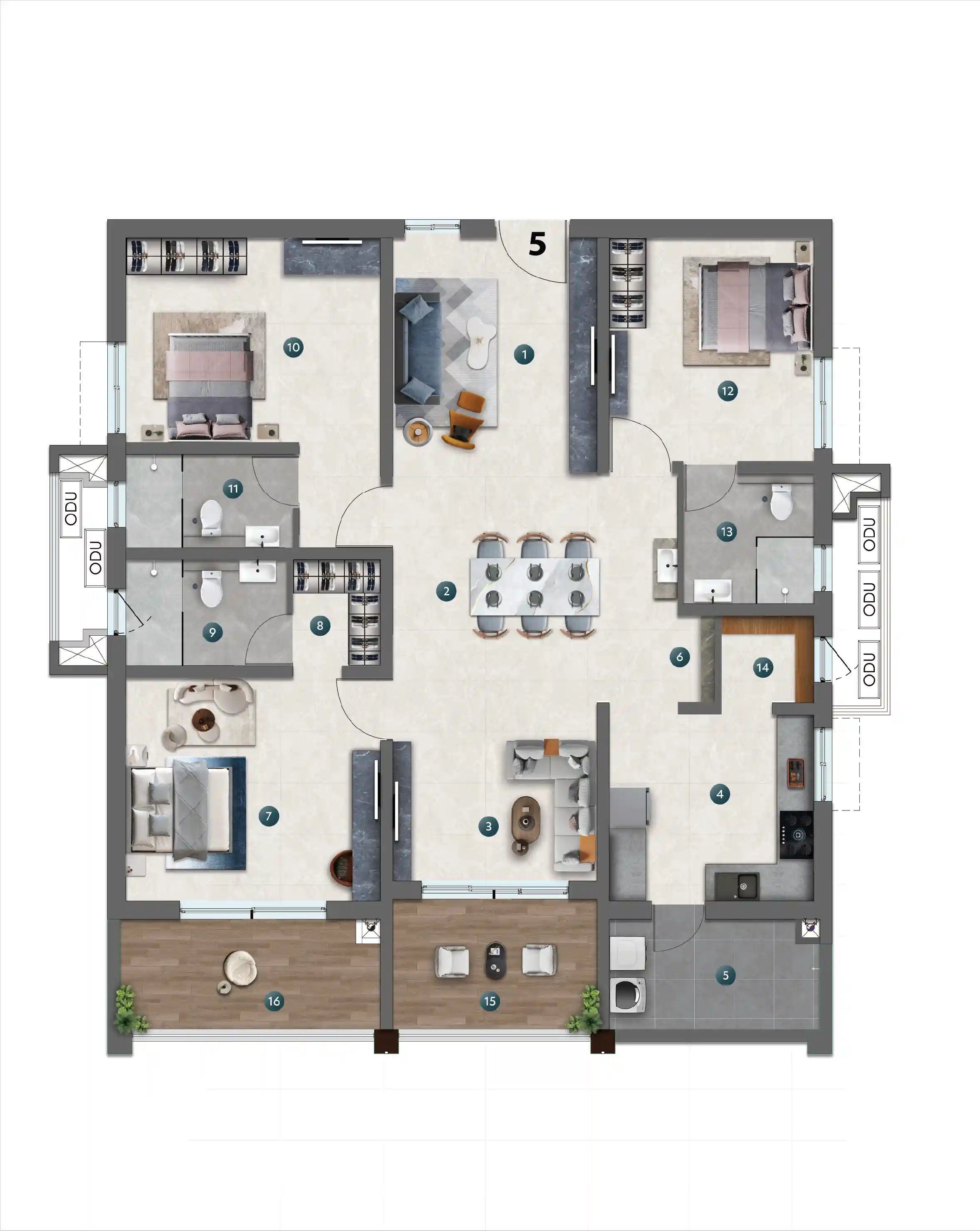 Unit-5_Tower-A Floorplan Viewer