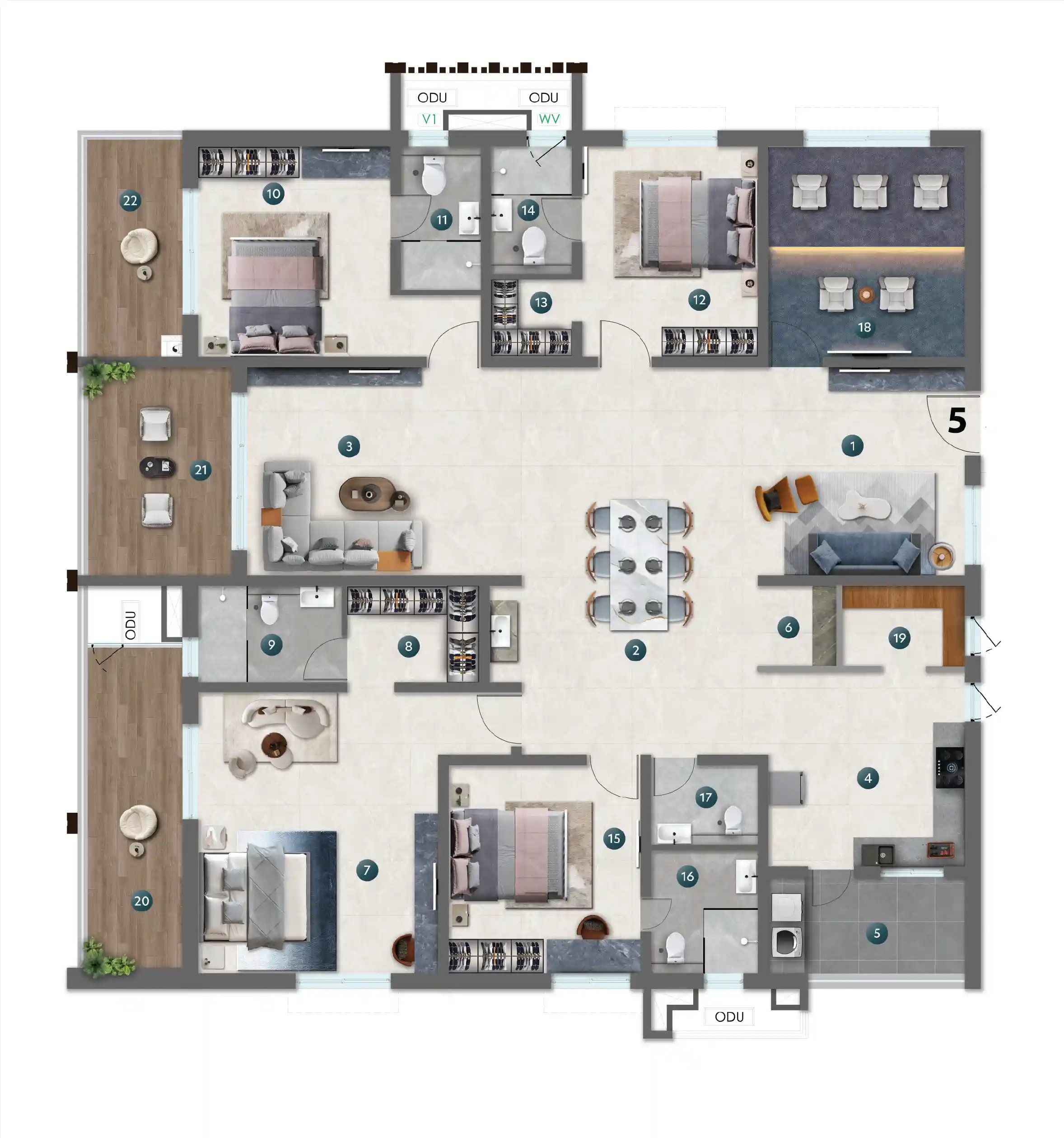 Unit-5_Tower-B_NEO Floorplan Viewer