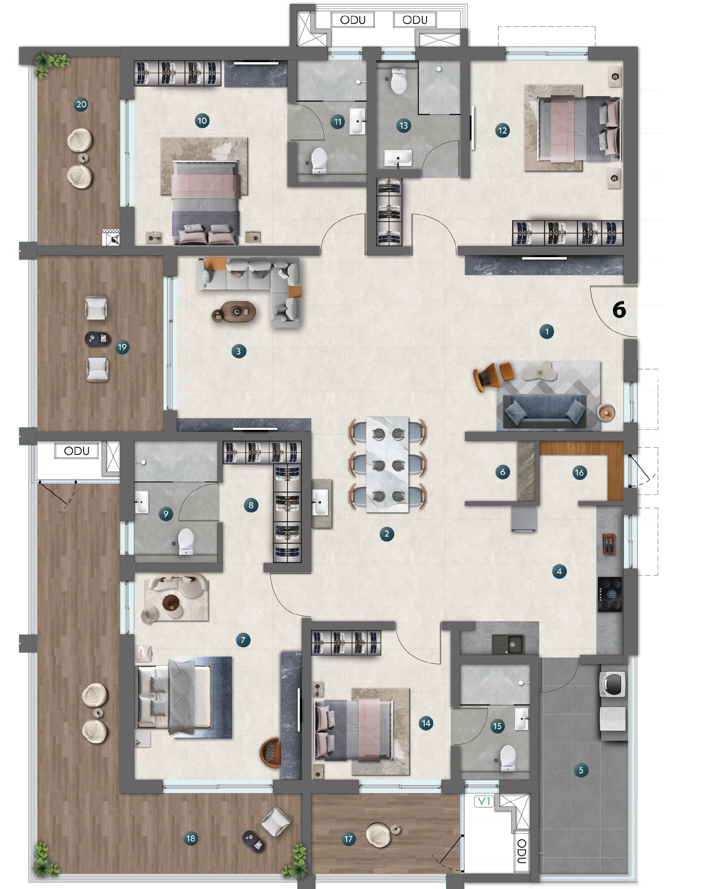 Unit-6_Tower-A_NEO Floorplan Viewer