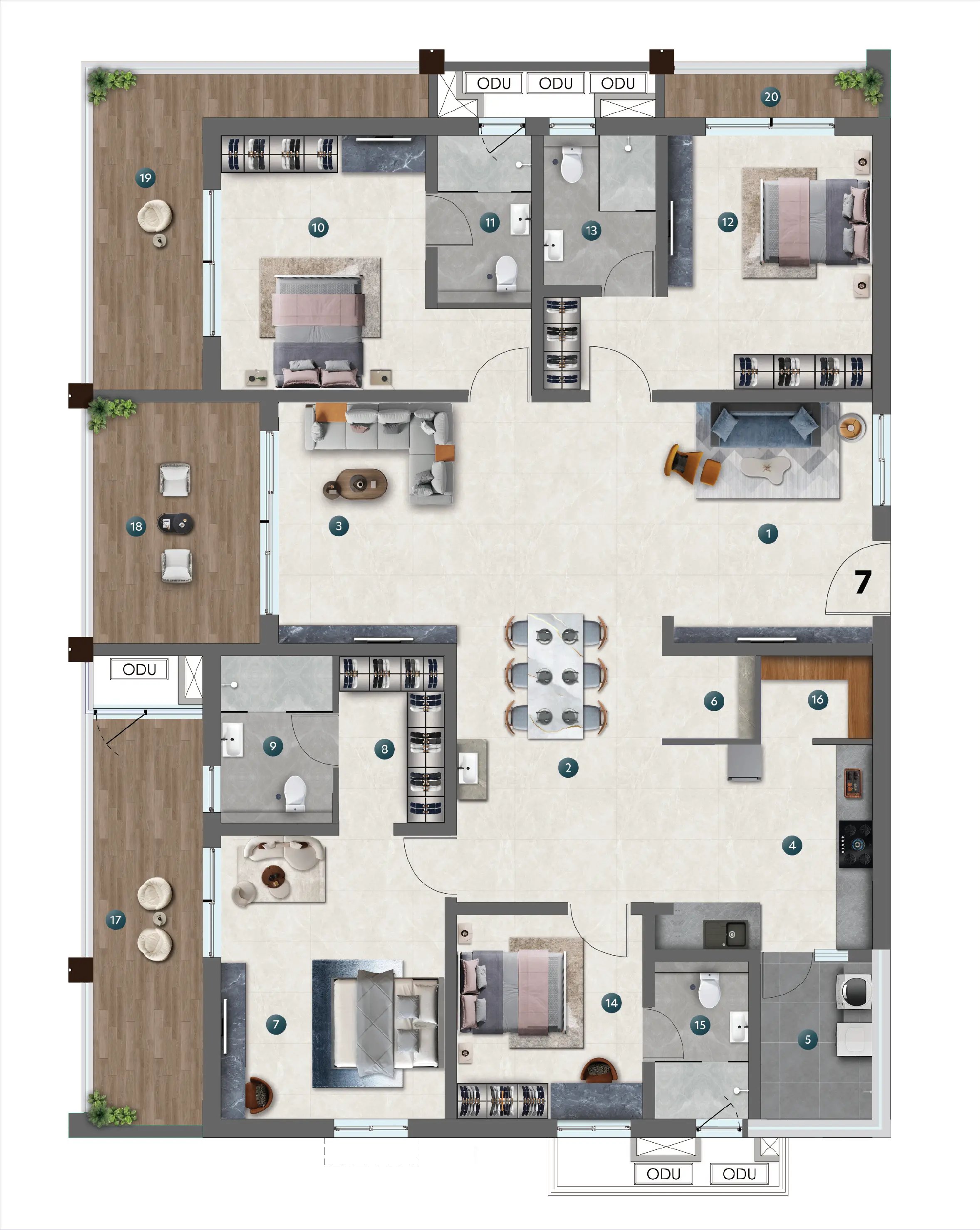 Unit-7_Tower-A_NEO Floorplan Viewer