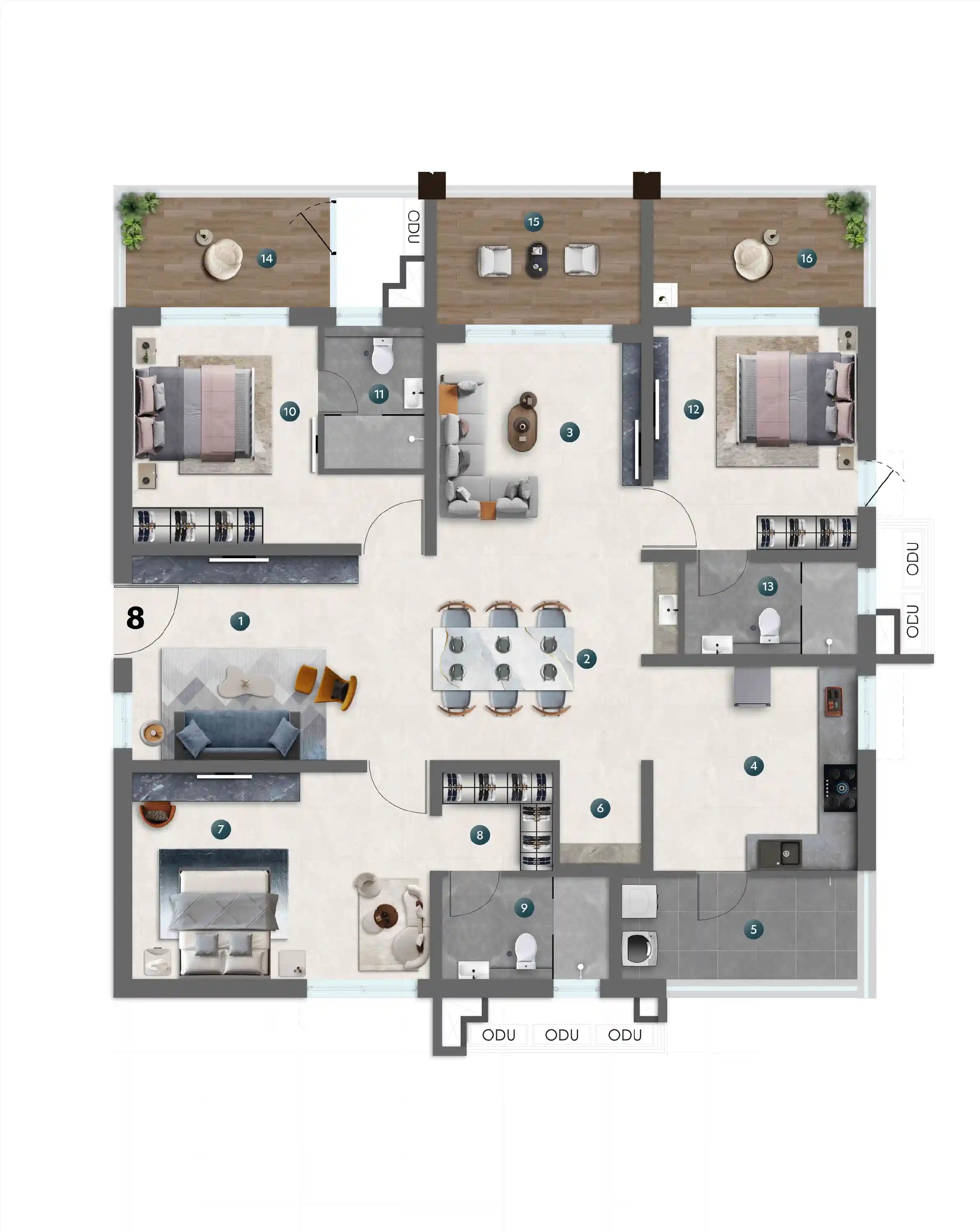 Unit-8_Tower-A_NEO Floorplan Viewer
